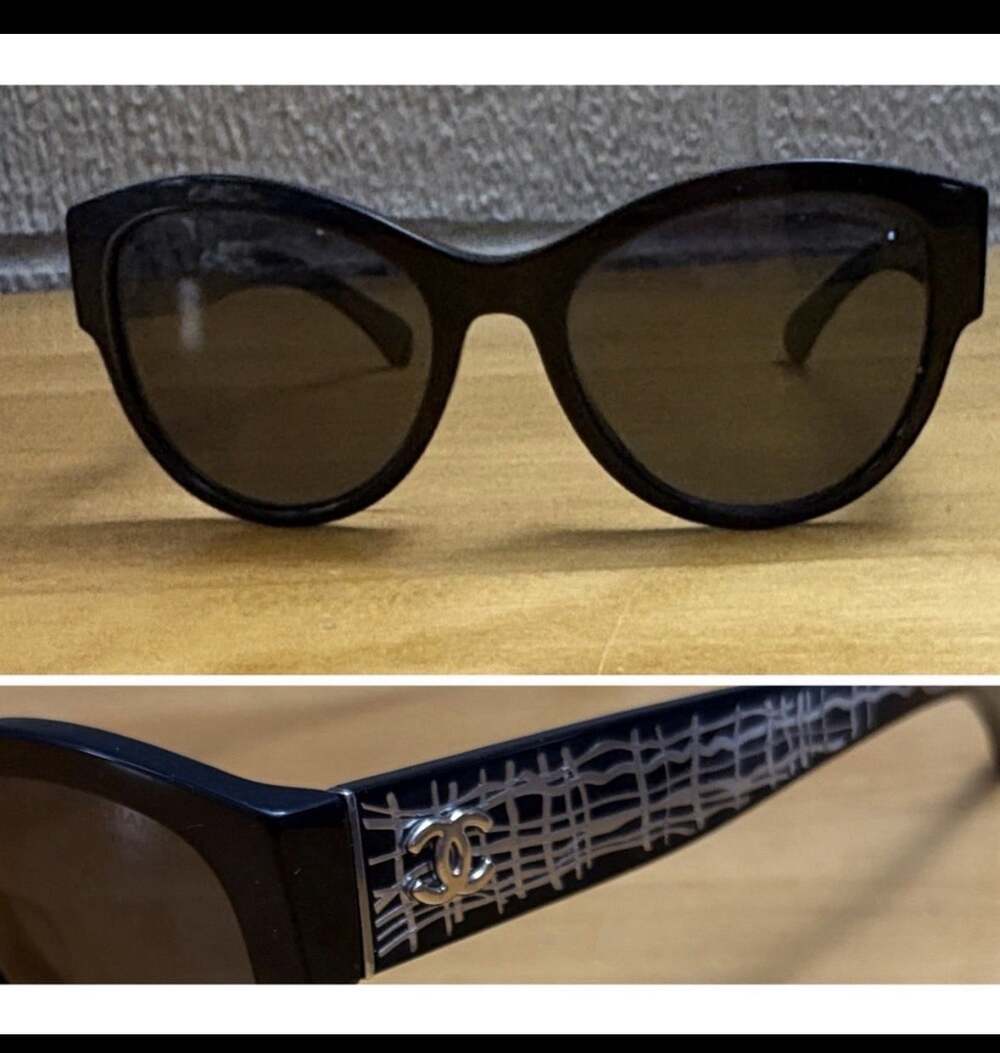 Chanel 5434 Butterfly Sunglasses Black Gradient Lunettes Papillon Gold Coco Mark